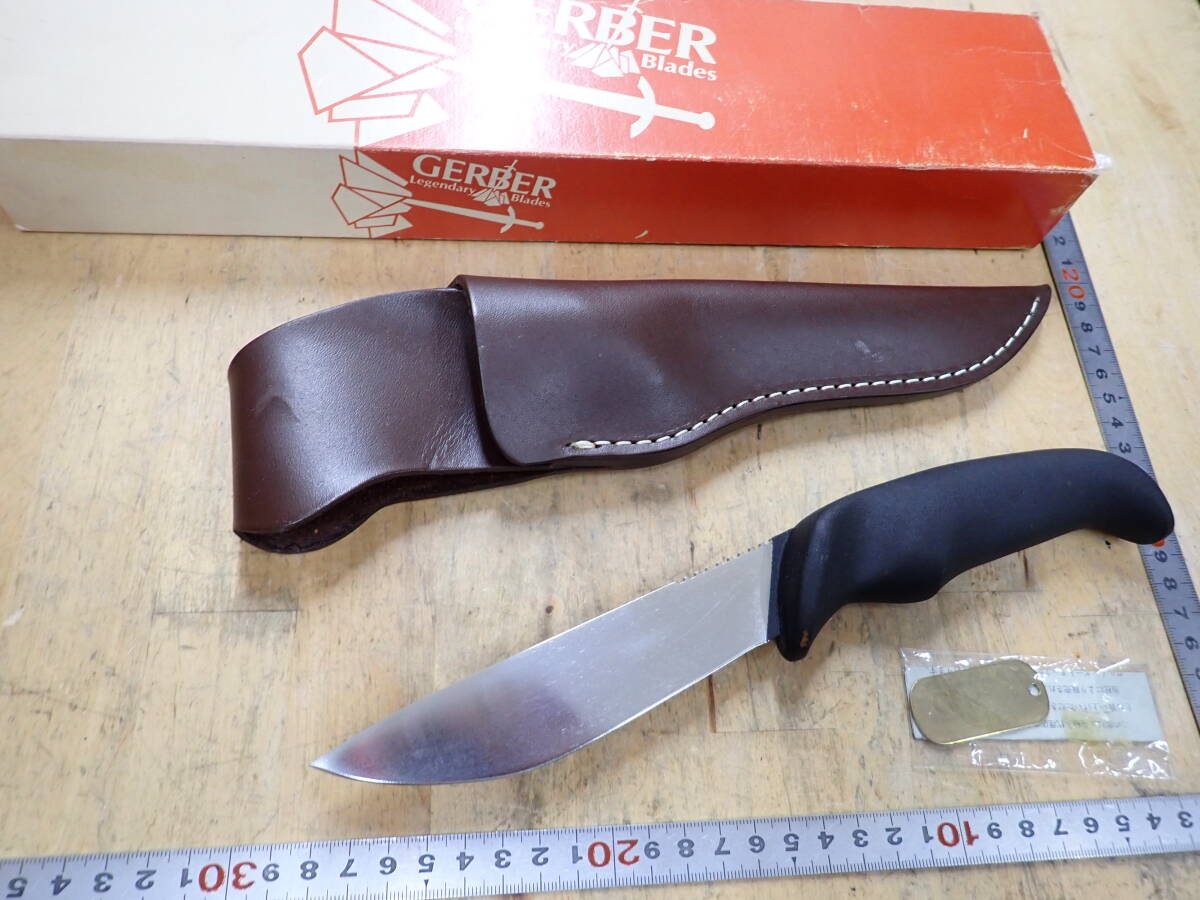 『D17B』ガーバー　GERBER マグナムハンター　MAGNUM HUNTER シースナイフ　レザーシース