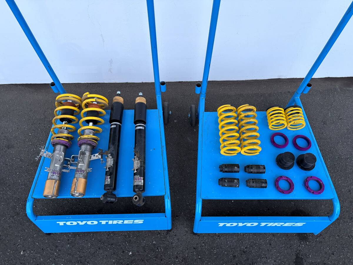 美品♪KW 車高調 V1 電子制御ダンパー付き用　BMW G20 EDC付 M340i xDrive Xドライブ ローダウン 取り付け アライメントも御相談ください♪