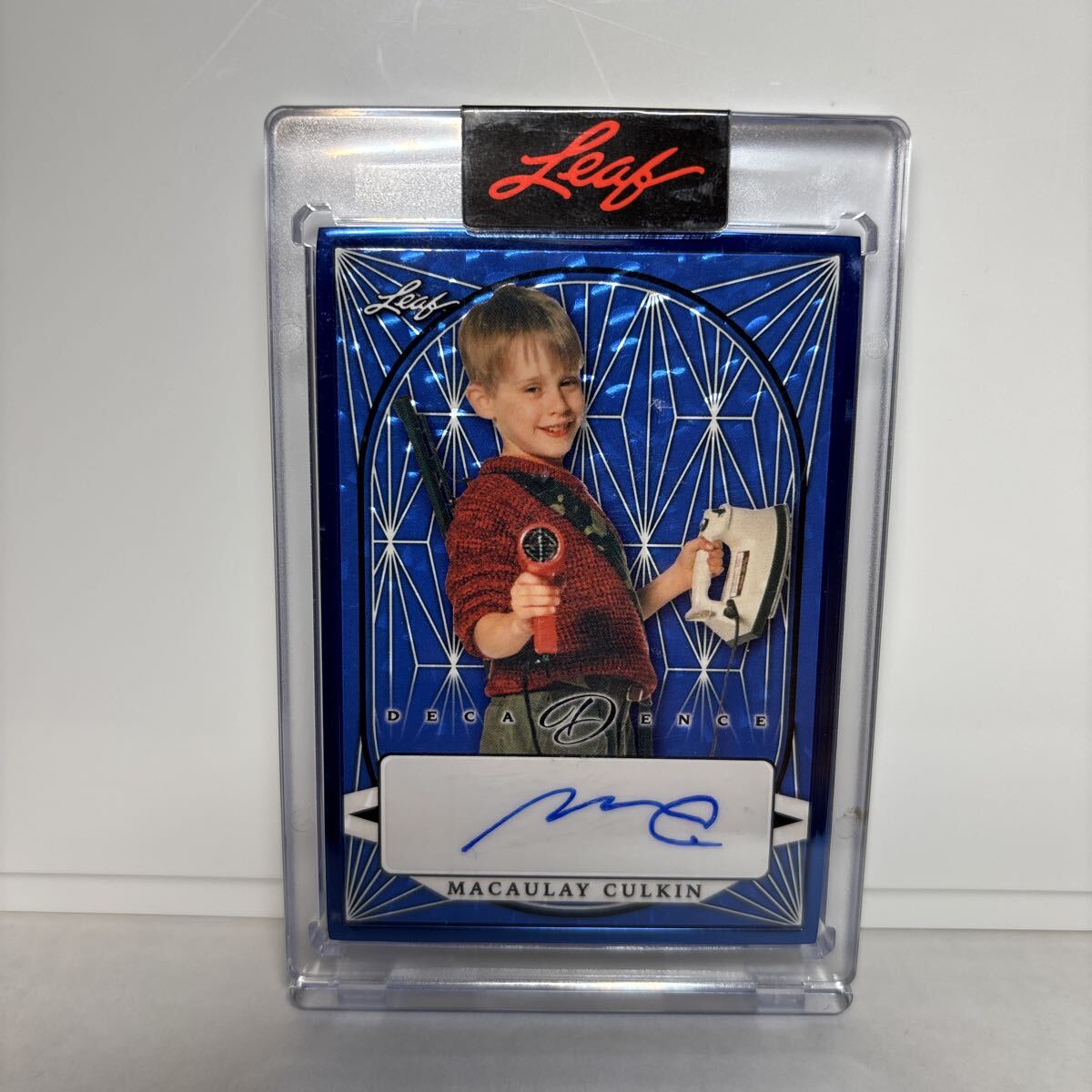 【 未開封　8シリ 】MACAULAY CULKIN /8 マコーレーカルキン 直筆　サイン　Auto Blue パラレル　2023 Leaf Decadence Pop Century 