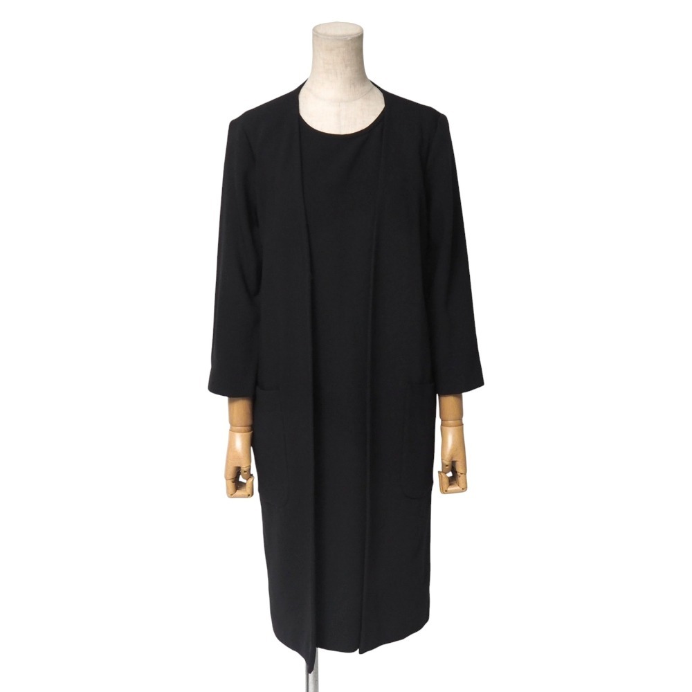 美品 MAX MARA マックスマーラ ワンピース サイズ38 前開きデザイン 七分袖 ストレッチ