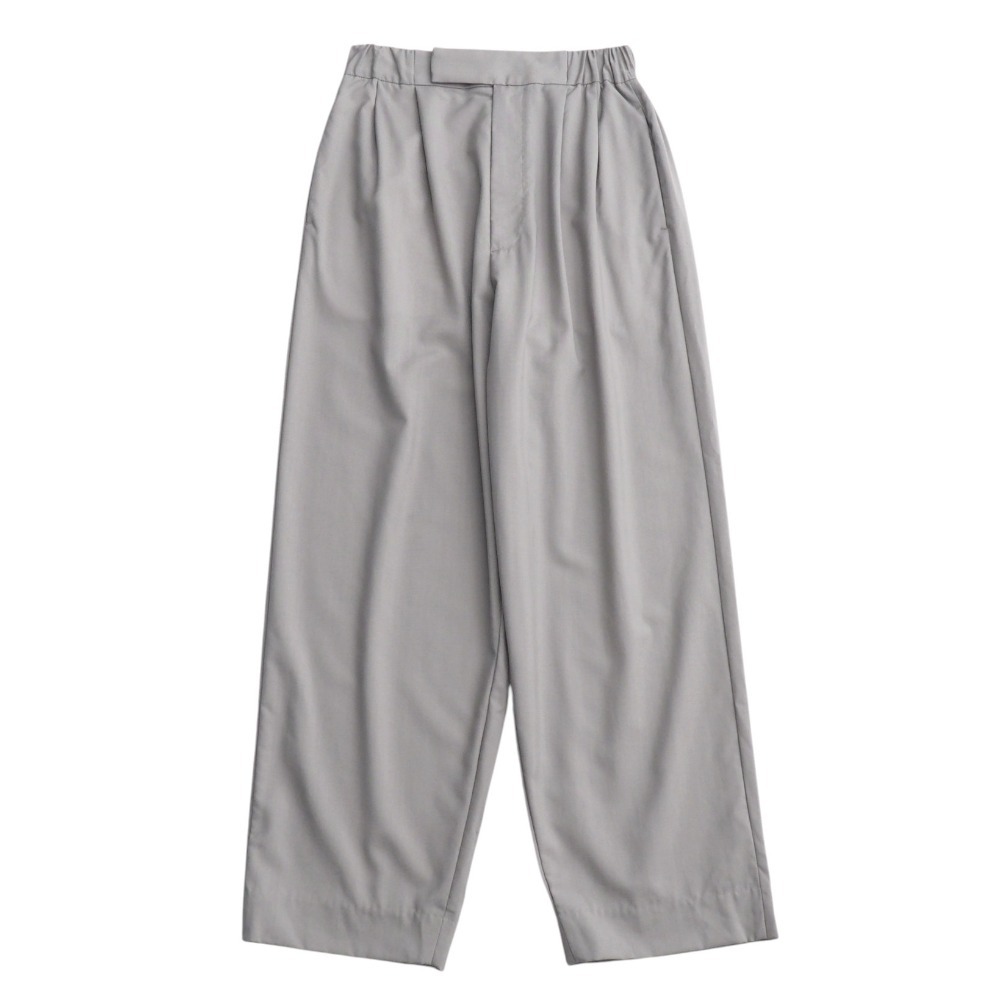 美品 2024SS■08sircus ゼロエイトサーカス Wool tropical tuck wide easy pants ウール トロピカル タック ワイド イージーパンツ パンツ