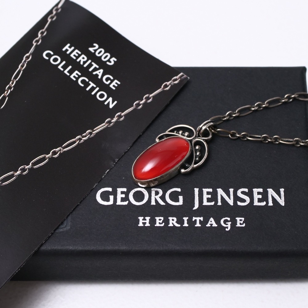 Georg Jensen ジョージジェンセン ネックレス イヤーペンダント 2005 HERITAGE COLLECTION シルバー925