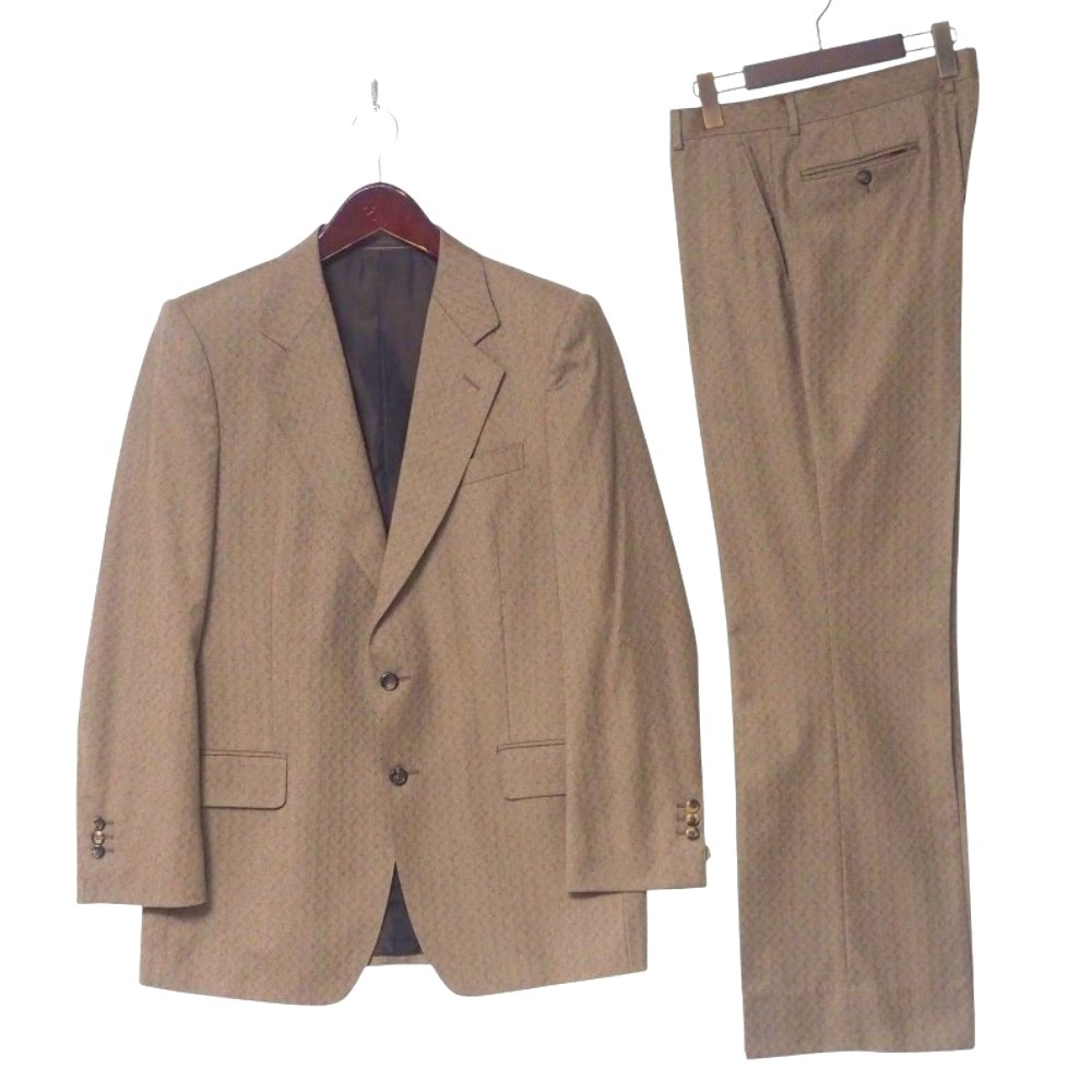 Yves Saint Laurent rive gauche イヴサンローランリヴゴーシュ セットアップ サイズ52R シングルジャケット ブレザー ヘリンボーン 2B