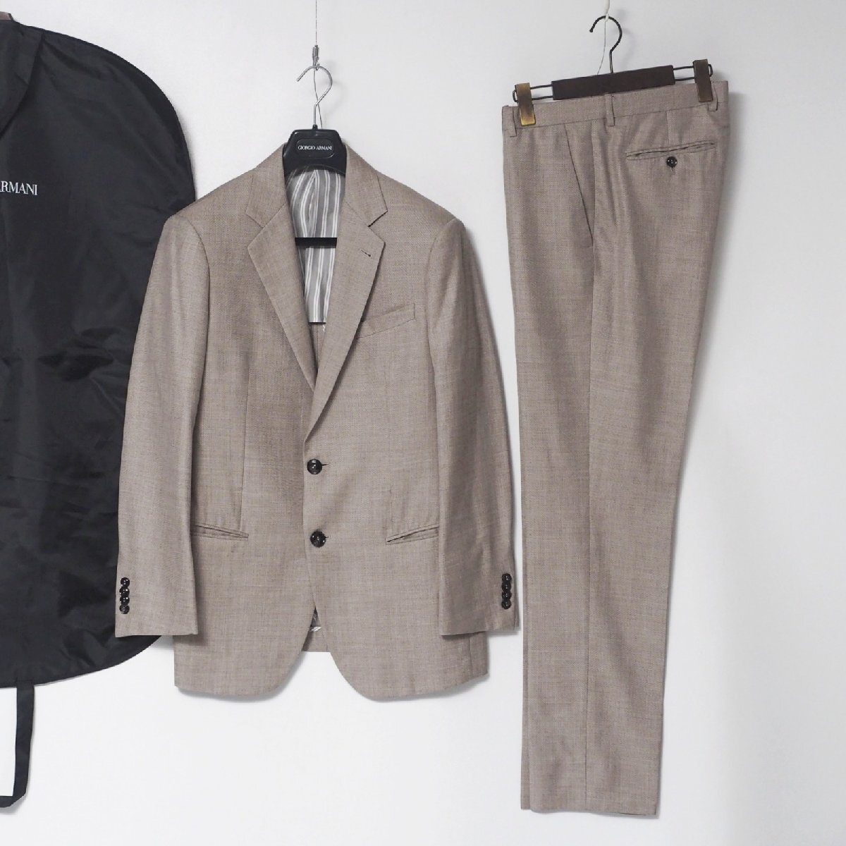 GIORGIO ARMANI ジョルジオアルマーニ スーツ サイズ48R ジャケット スラックス テーパードパンツ
