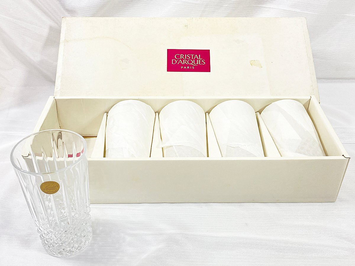 ∞ Cristal D'Arques クリスタルダルク コンスタンス 5客 タンブラー 未使用 現状品 □H8