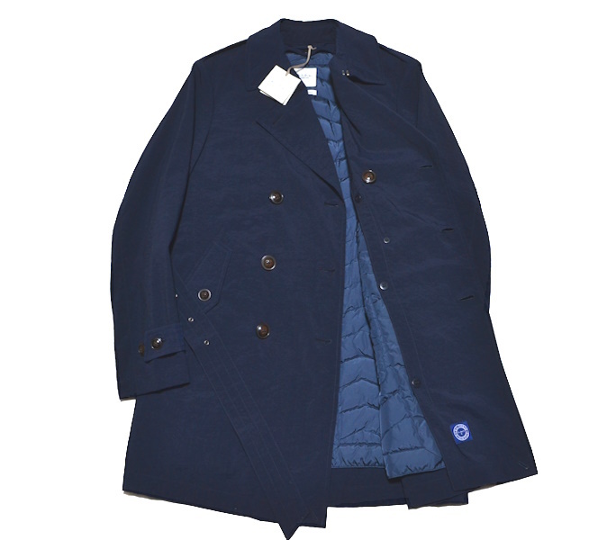 【新品】特価 M.I.D.A. ミダ 高級ダウンライナー付きトレンチコート 42（XS～Sサイズ程度）ジャパンファブリック仕立て 紙タグ付き 9987