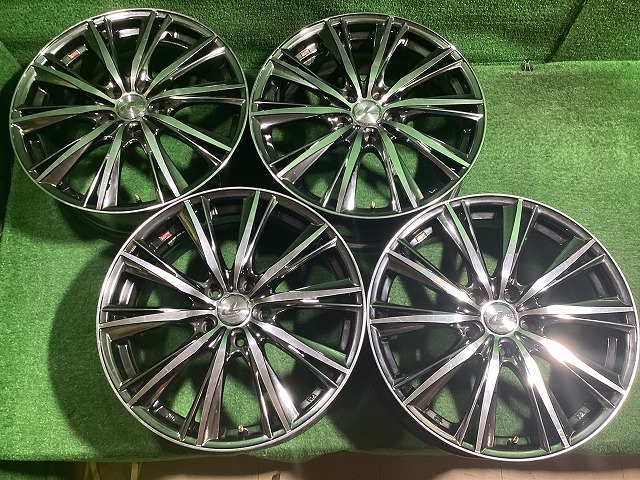 weds レオニス 18インチアルミホイール 7J ＋53 5H PCD114.3 4本セット 　M1-1 EM