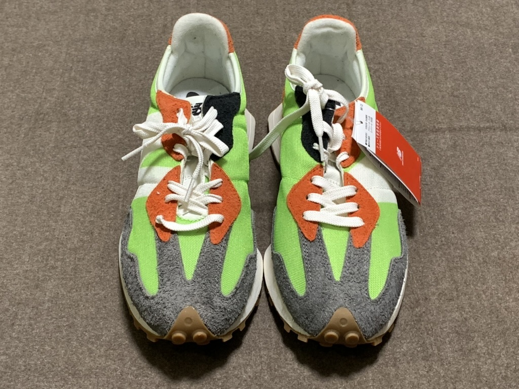 【新品・未使用】NEW BALANCE ニューバランス 327 スニーカー MS327SFA エナジーライム サイズ US11 28.0〜29.0cm適合 ヒール高が4cm以上