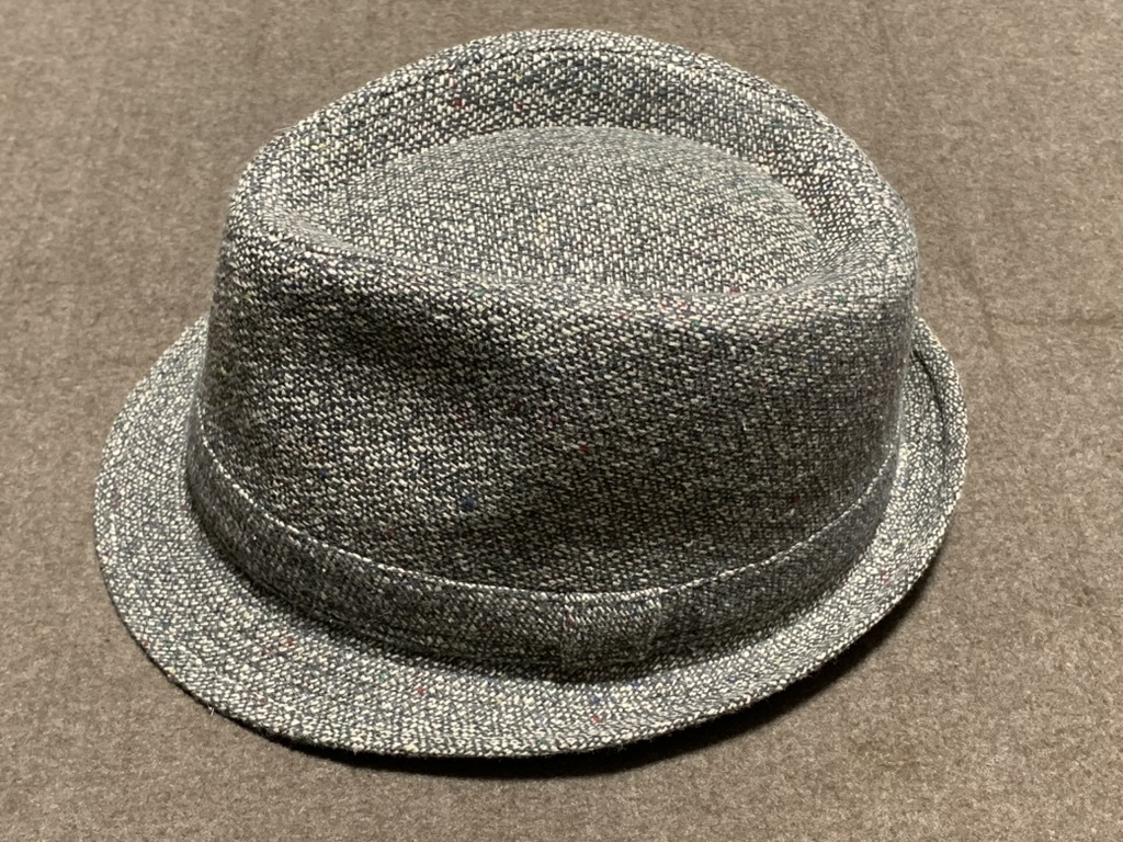 【新品・未使用】American Rag Cie（アメリカンラグシー）ツイードハット 中折れ帽・ポークパイハットスタイル サイズ：表記 L/XL