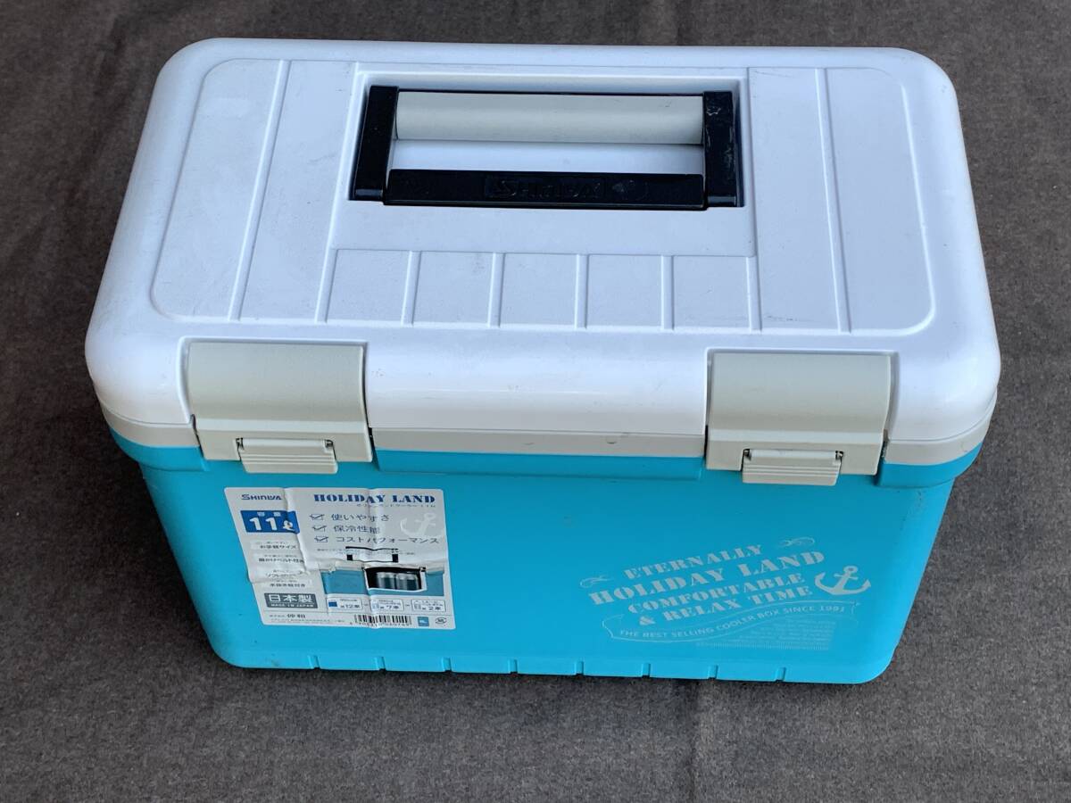 【新品・未使用】SHINWA 株式会社伸和 クーラーボックス 11L 日本製 HOLIDAY LAND
