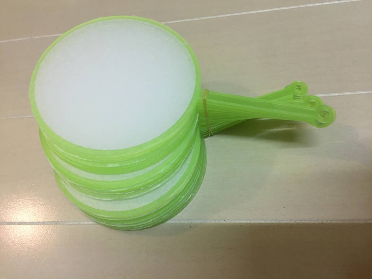 プラスチック製金魚すくい 金魚ポイ 5号 緑色② 20個（日本製）