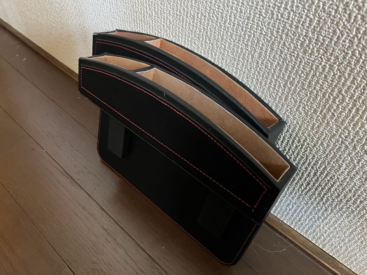 レクサス IS250 小物入れ 赤スティッチ シートの間に挟んで使用します IS350 IS-F GSE20 GSE21 USE20 収納ケース アッシュトレイ