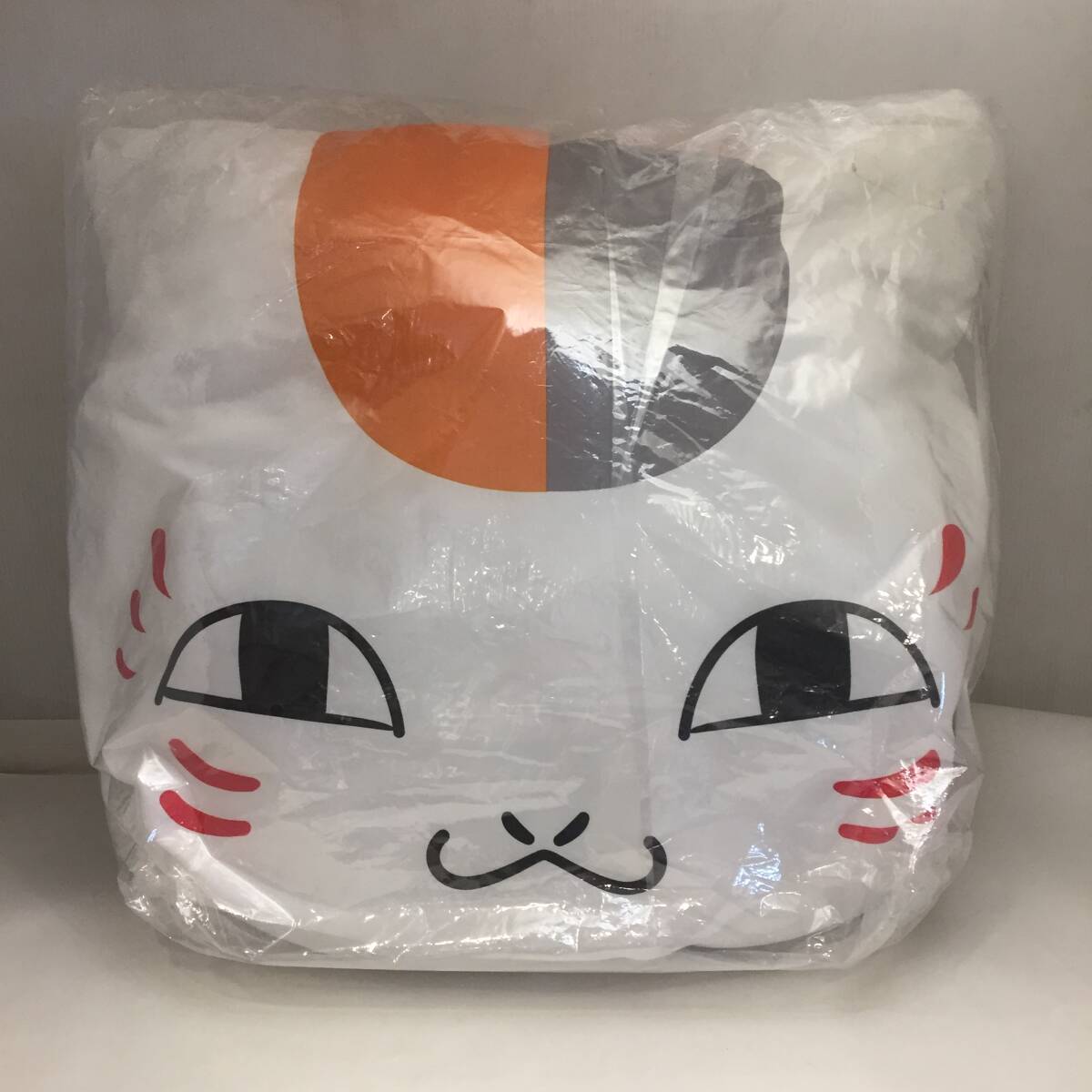 F121201◎未使用 一番くじ 夏目友人帳 A賞 ダブルフェイスクッション 縦約48㎝×横約50cm ニャンコ先生◎