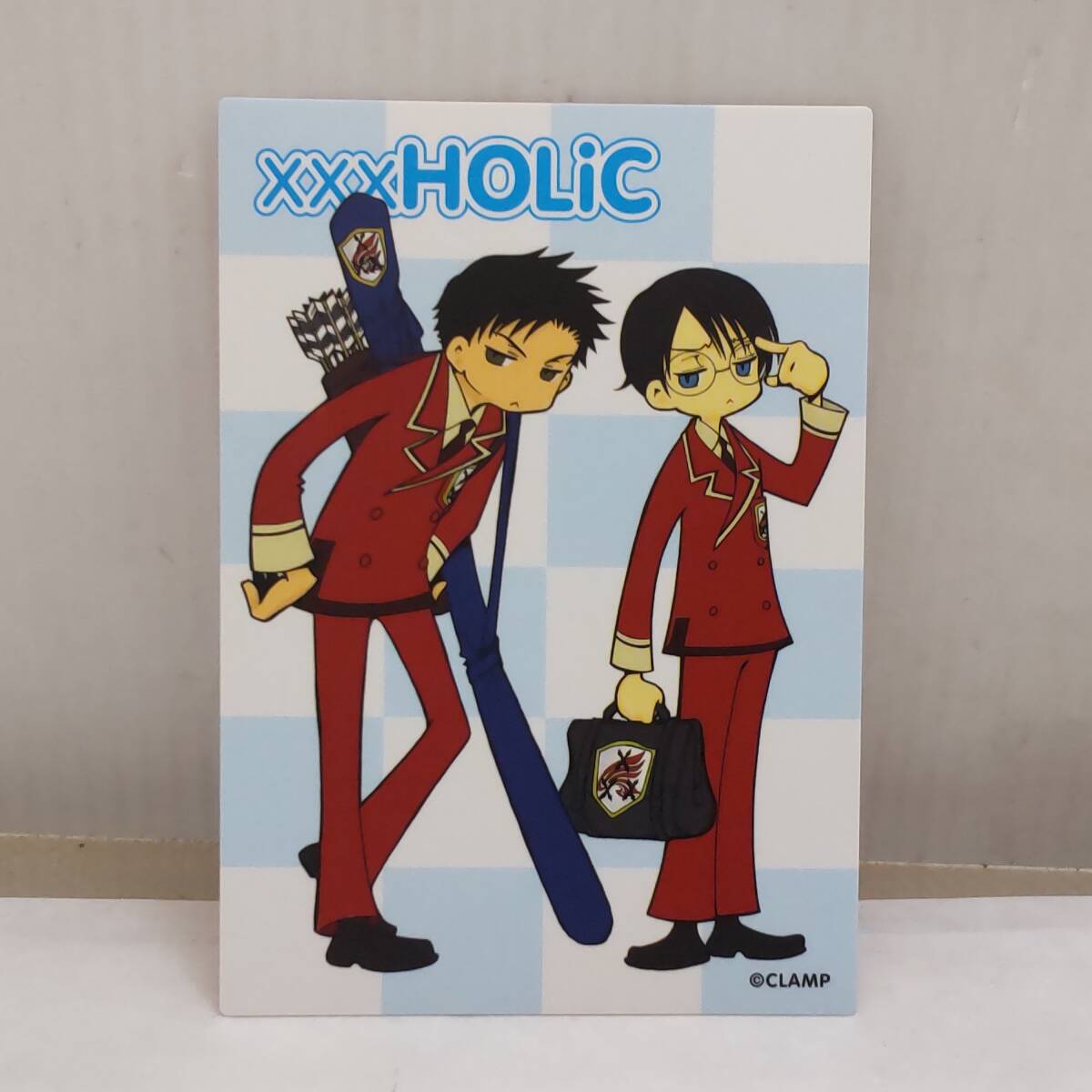 Y122607■非売品 xxxHOLiC ホリック カード型カレンダー 2005年上半期 フェア特典 四月一日君尋 百目鬼静 CLAMP■