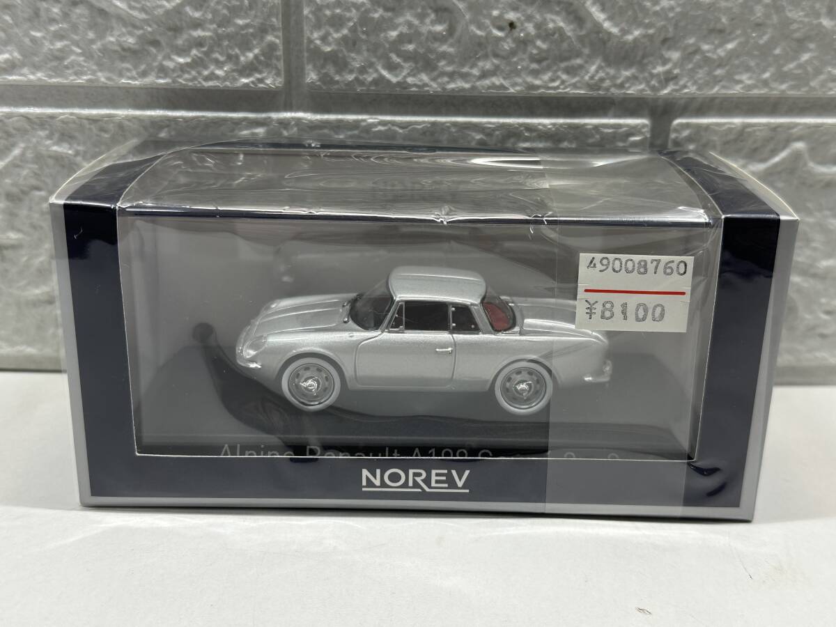 S6121 NOREV ノレブ 1/43 Alpine Renault アルピーヌ・ルノー A108 Coupe 2+2 1961 Silver ミニカー
