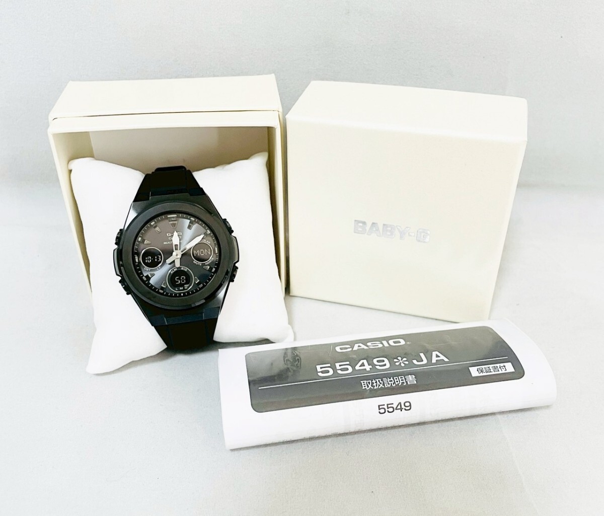 【箱付き 新品未使用品】CASIO｜カシオ　G-SHOCK　BABY-G　MSG-W600G-1A2JF　ブラック　腕時計　電波ソーラー　送料無料