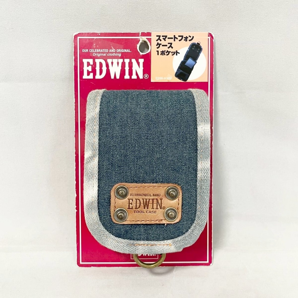 【新品 未使用品】EDWIN/エドウィン　スマートフォンケース　デニム生地　腰袋　EDWH102　送料無料