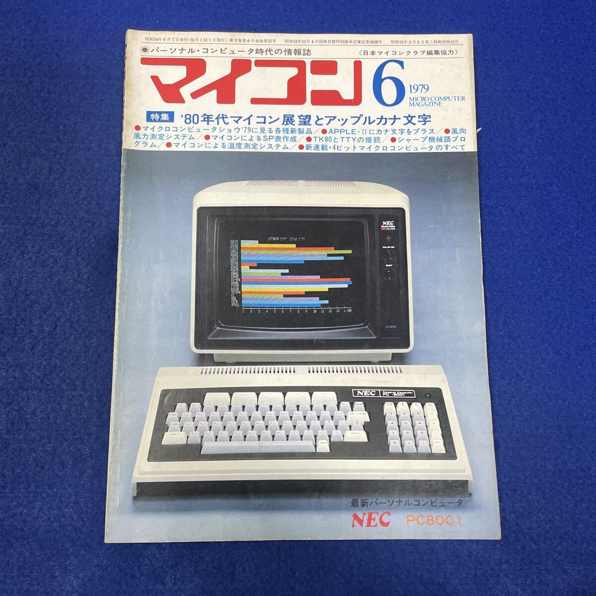 マイコン◇1979年6月号◇'80年代マイコン展望とアップルカナ文字◇パソコン◇プログラム◇パーソナルコンピュータ◇電波新聞社