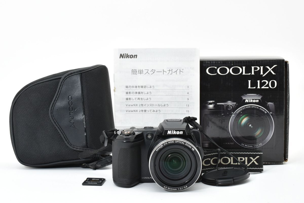 【箱付き】 Nikon ニコン COOLPIX L120 コンパクト デジタルカメラ コンデジ #3535