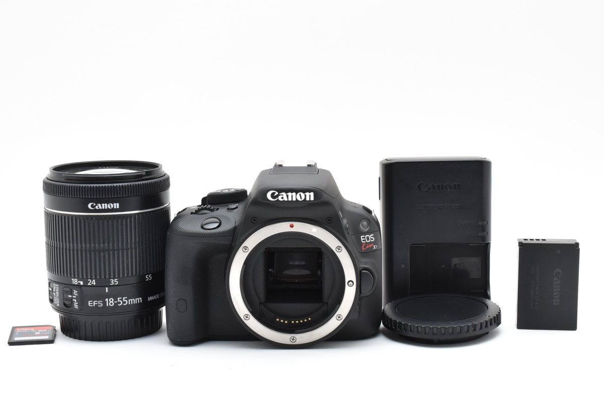 【大人気】 Canon キャノン EOS Kiss X7 レンズキット デジタル一眼レフカメラ #3654