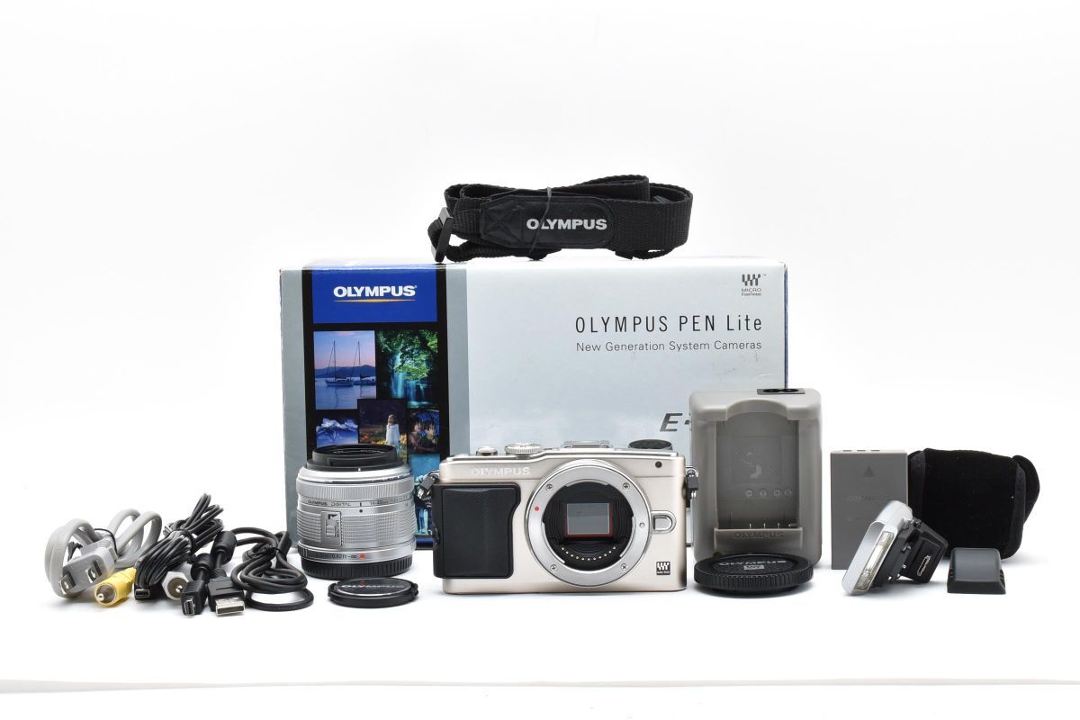 【箱付き】 OLYMPUS オリンパス PEN E-PL6 レンズキット ミラーレス一眼カメラ #3709