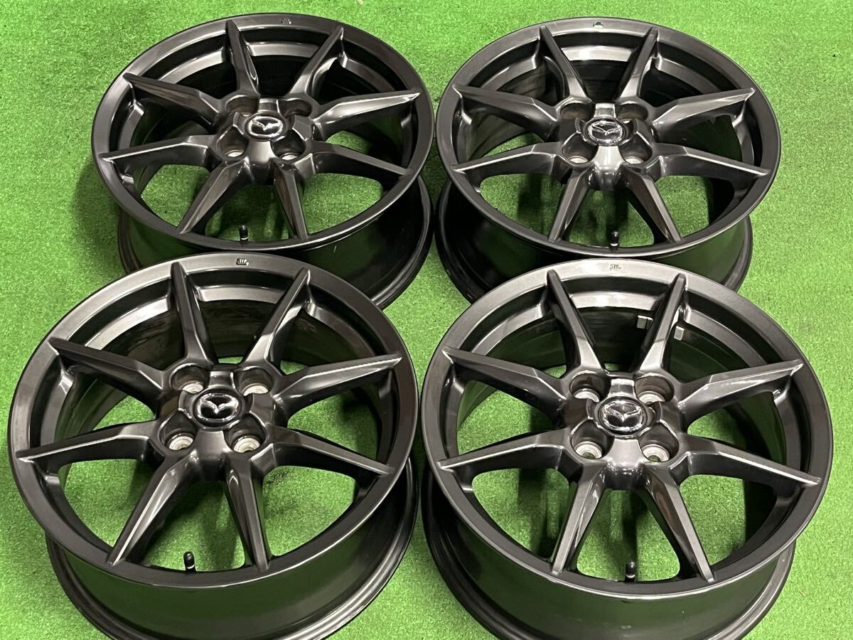 【美品/交換用に!!】マツダ ND ロードスター 純正 16in 6.5J+45 PCD100 4本 デミオ MAZDA2 ベリーサ 流用 スタッドレス用 純正戻し 即納可