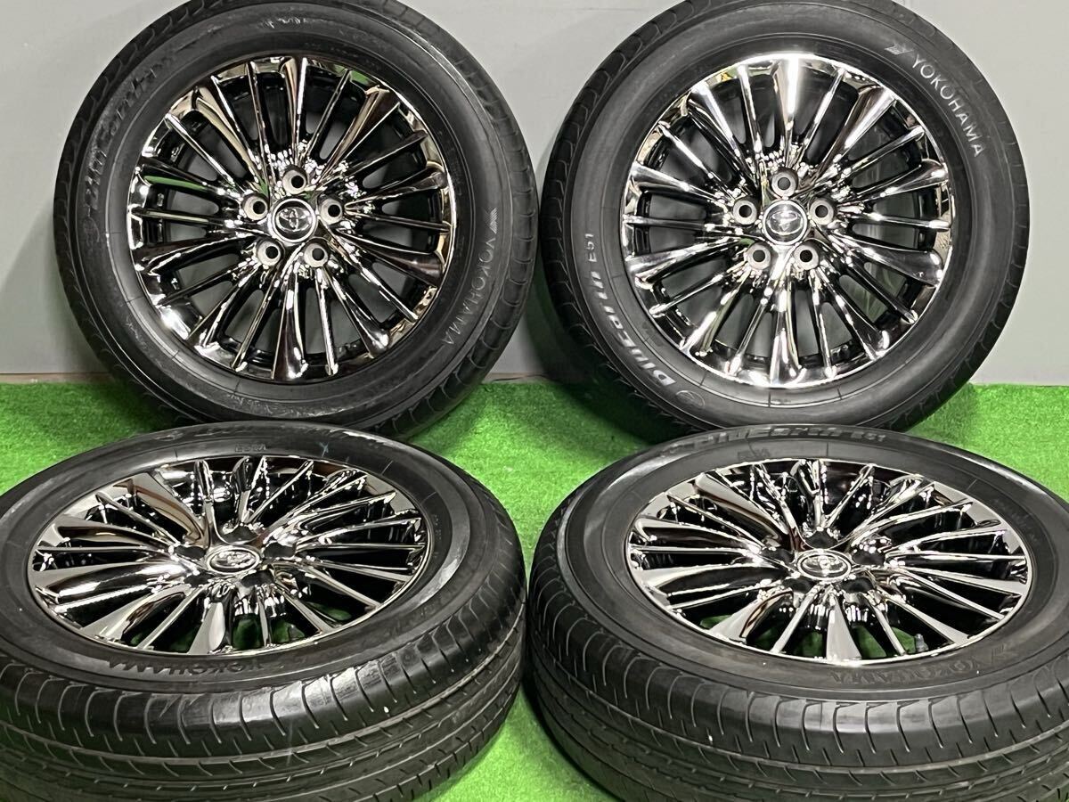 【春セール/バリ溝!!】トヨタ 30 アルファード エグゼクティブ 純正 17in 6.5J+33 PCD114.3 ブルーアース 225/60R17 ヴェルファイア
