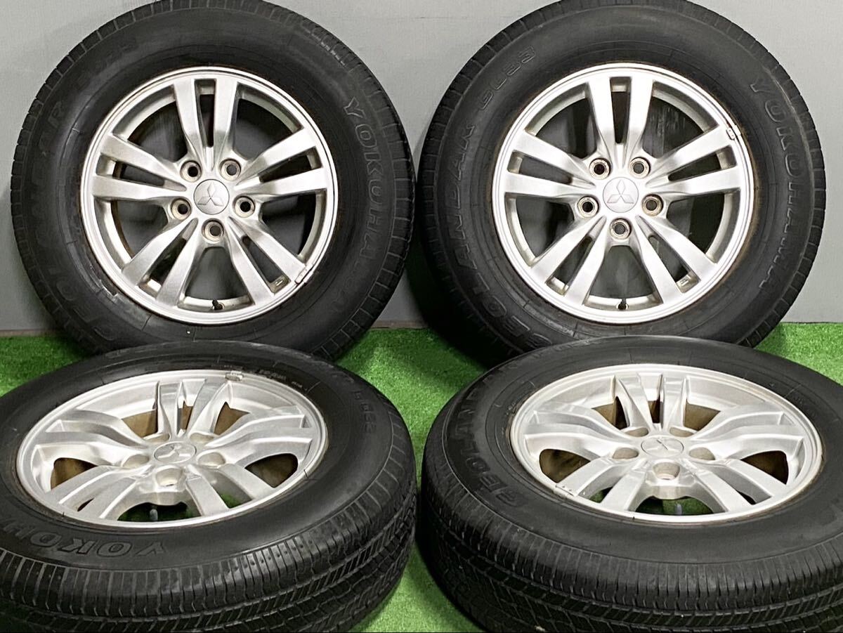 【スーパーセール！！】ミツビシ デリカ D:5 純正 16in 6.5J +38 PCD114.3 ジオランダー 215/70R16 アウトランダー エクリプスクロス RVR 