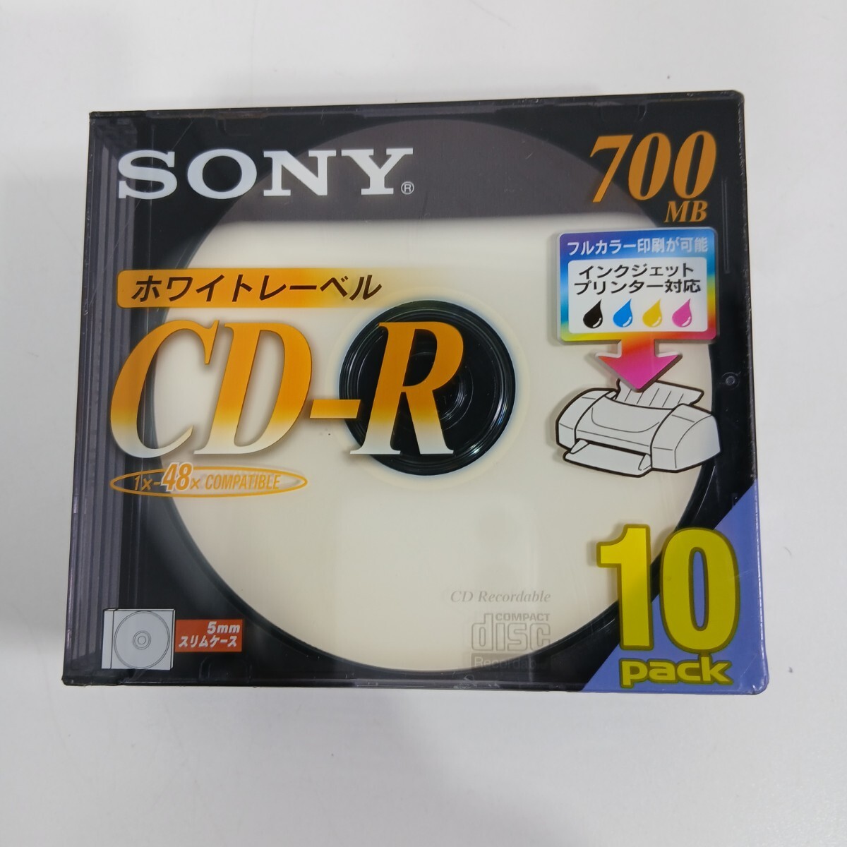 #1303 SONY ソニー CD-R 700MB ホワイトレーベル 10pack DATA/和歌山県にて引き取り大歓迎