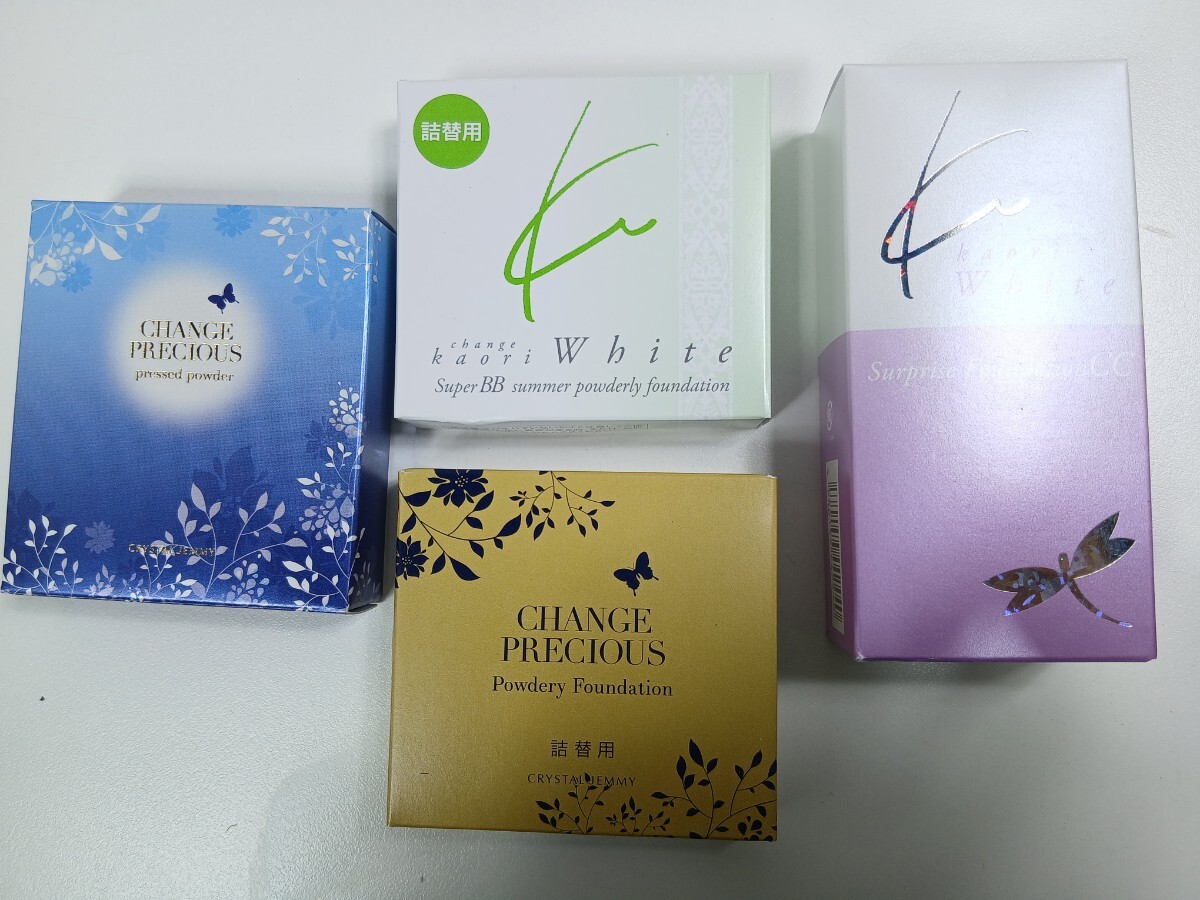 #1244 チェンジカオリ チェンジプレシャス ファンデーション等セット BB パウダリーファンデーション 中島香里/和歌山県にて引き取り大歓迎