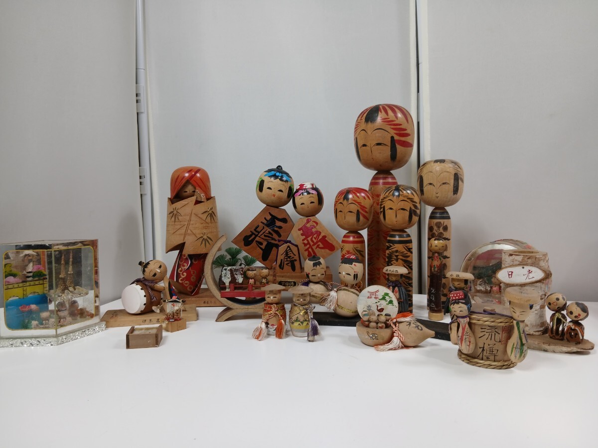#1319 こけし 昭和レトロ 伝統こけし 伝統工芸 民芸品 置物 郷土玩具 創作こけし/和歌山県にて引き取り大歓迎