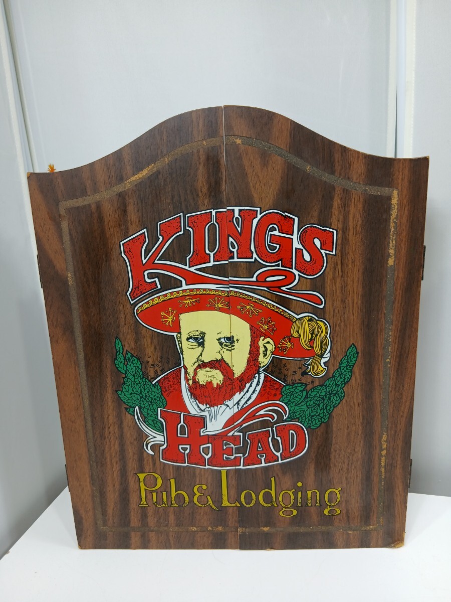 #1128 KINGS HEAD Pub&Loading ヴィンテージ ダーツボックス キングスヘッド ダーツボード/和歌山県にて引き取り大歓迎