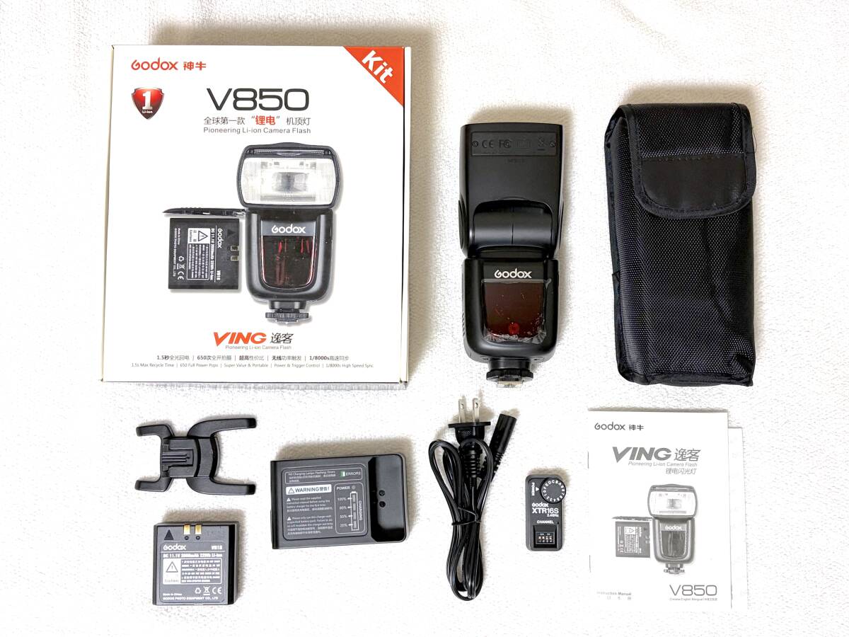 Godox V850 ＋ Godox XTR-16S ストロボ フラッシュ ゴドックス VING ⑤