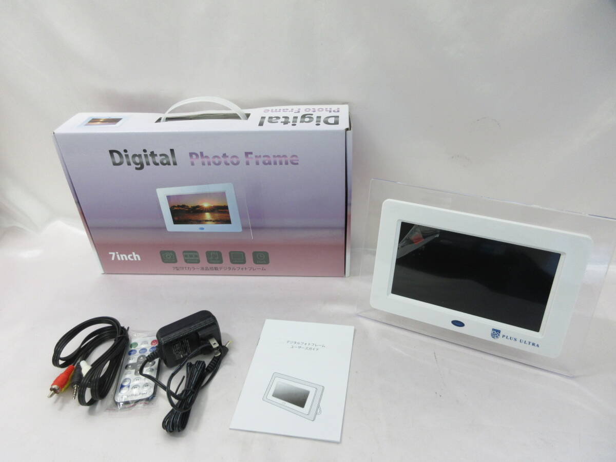 ④【美品】Digital Photo Frame 7型　IPT-DF70-W　フォトフレーム　※通電品・動作未確認・現状品
