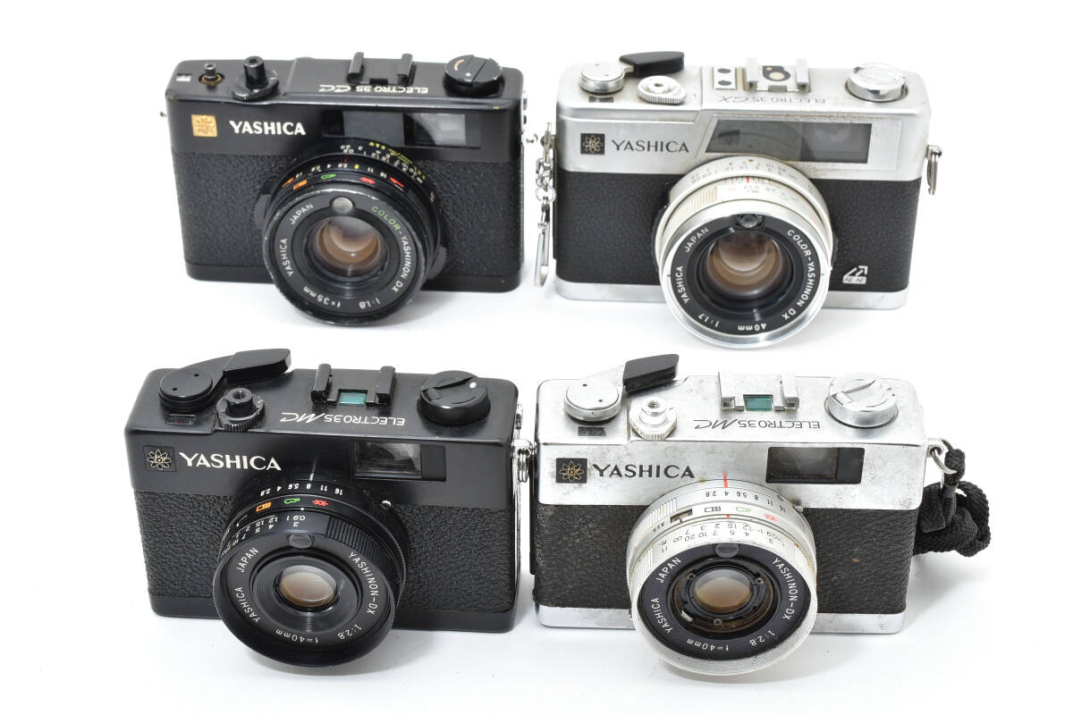 4個 まとめ ヤシカ YASHICA ELECTRO35 MC x2個/ CC / GX ジャンク 動作未確認 現状 #21 #08 #1549