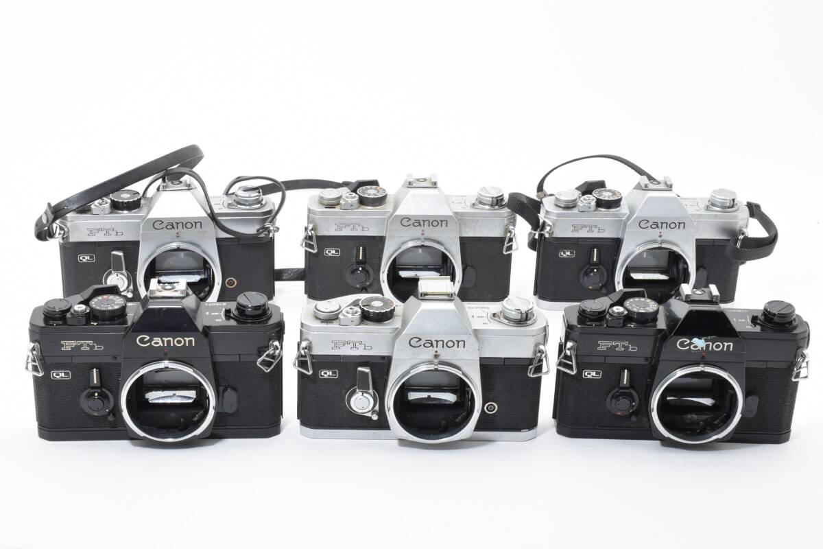 訳あり特上品 シャッターOK! 6個 まとめ キャノン Canon FTb ブラック 一眼レフ マニュアル ジャンク #09 #05 #1560