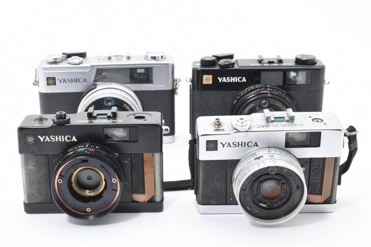 4個 まとめ ヤシカ YASHICA ELECTRO35 MC x2/ CC / GX ジャンク 動作未確認 現状 #021 #09 #1574