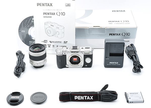 PENTAX Q10 シルバー ショット数170 02 5-15mm レンズ 元箱入 動作確認済 #93