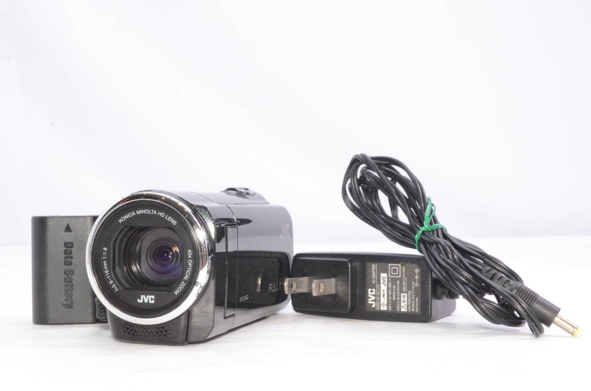 ★通電・動作確認済★ JVC ケンウッド Everio GZ-E77 ブラック デジタル ビデオカメラ　　　2512016Y/M