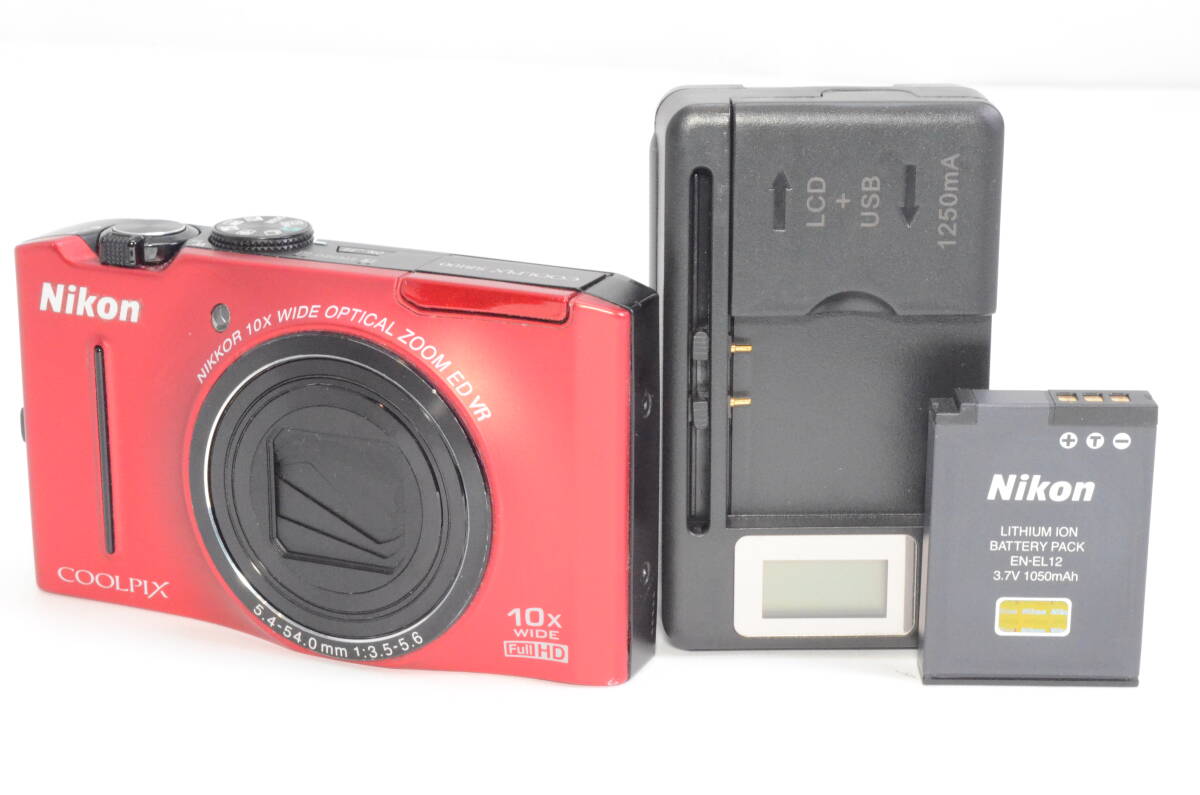 ★部品取・研究用★ Nikon ニコン COOLPIX S8100 レッド ※難有品 コンデジ デジタル カメラ デジカメ　　　2511025A
