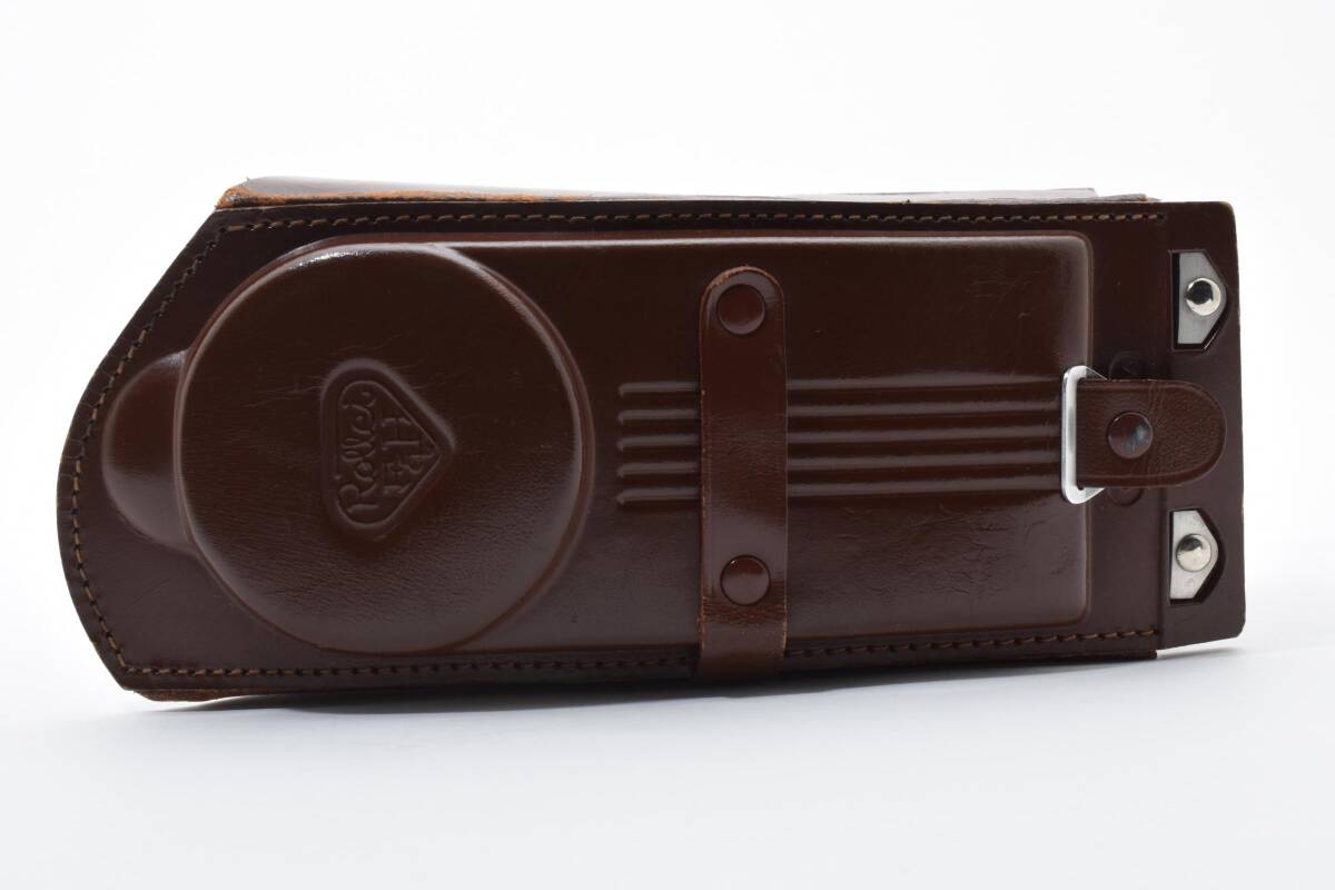 希少美品＊ローライ Rollei 2眼レフ用 革製ピントフード 折り畳み