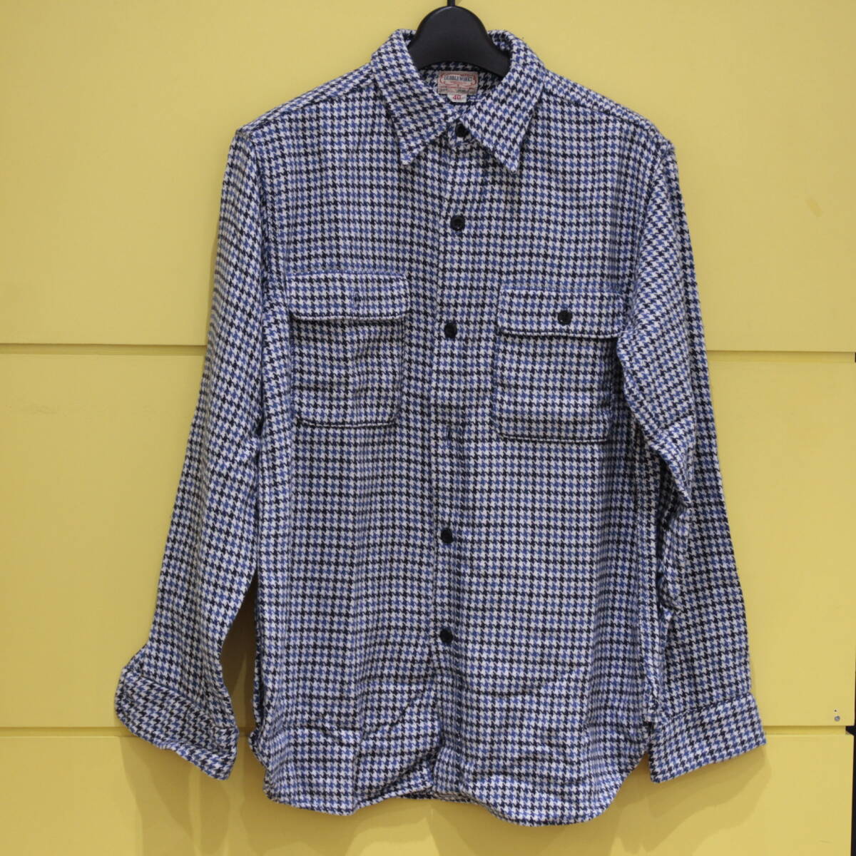 DUBBLE WORKS ダブルワークス ヘビーネルシャツ 40 サイズ ブルー系 メンズ 現状品 251216M tg.56(NT)