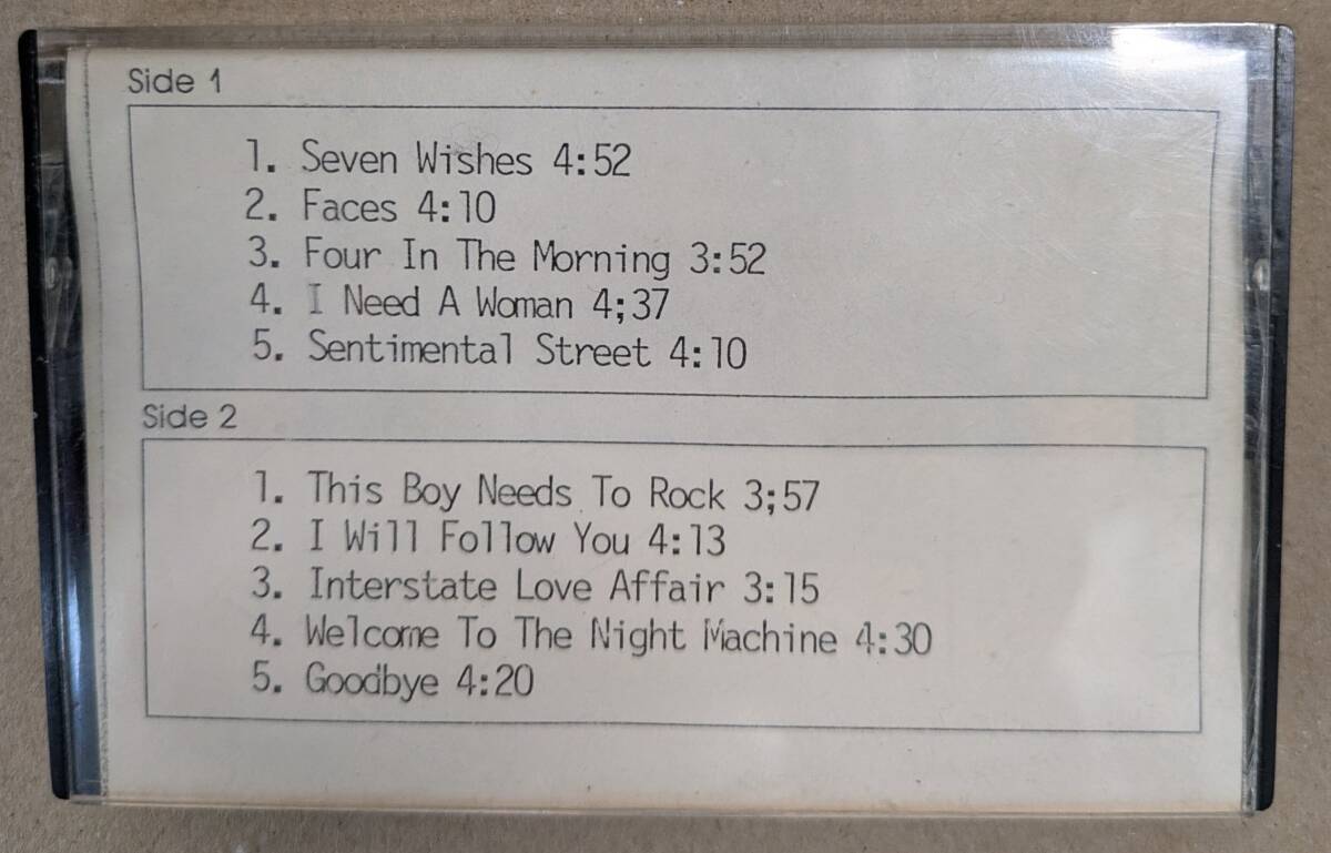 プロモ・カセット：ナイトレンジャー「Seven Wishes」NIGHT RANGER