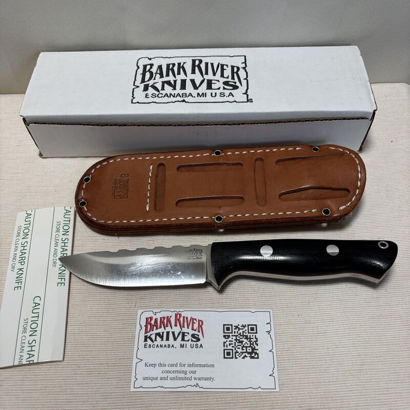 希少 レア BARK RIVER バークリバー ブラボー1 Cru-Wear ブラックキャンバスマイカルタ CPM シースナイフ レッドライナー IW512BK13BRK_E60