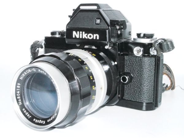 03★美品★人気の黒★超極上品★ニコン NIKON F2 フォトミックs（DP-2） ボディー＋おまけレンズ NIKKOR-Q AUTO 135mm F3.5 六枚玉#240120