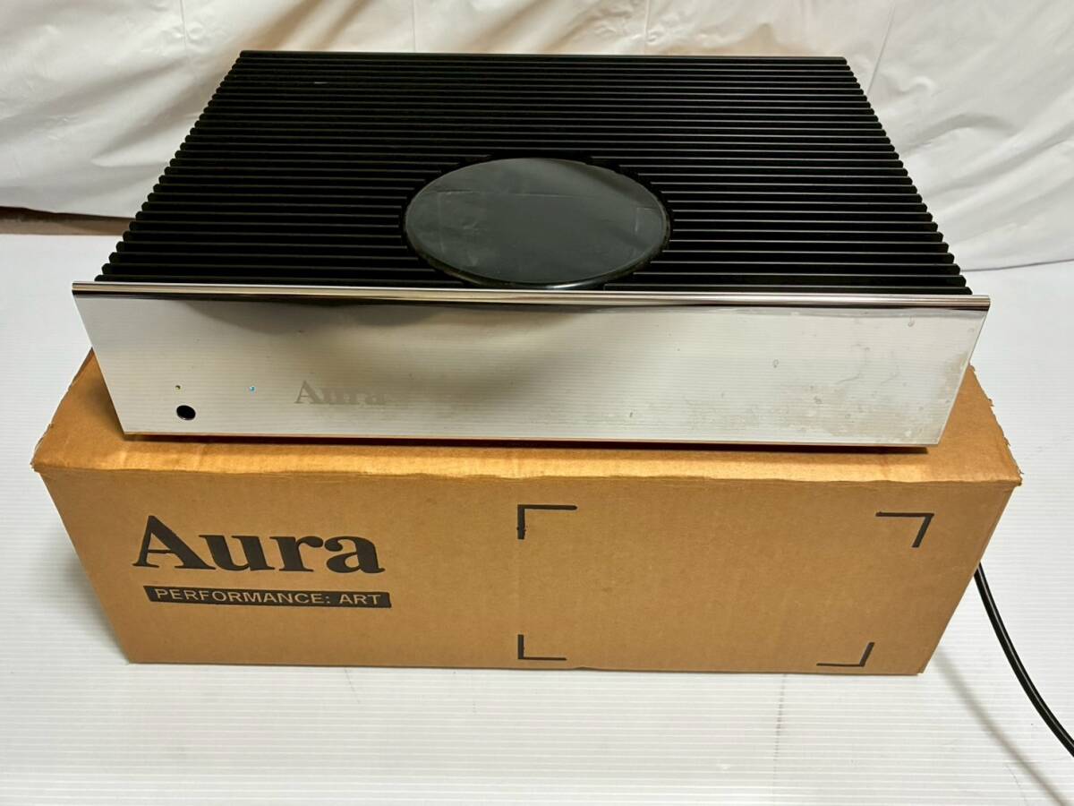 □ S041 □ 動作品 Aura オーラ PA200 APA-200-CHR/100 パワーアンプ メインアンプ 元箱付 
