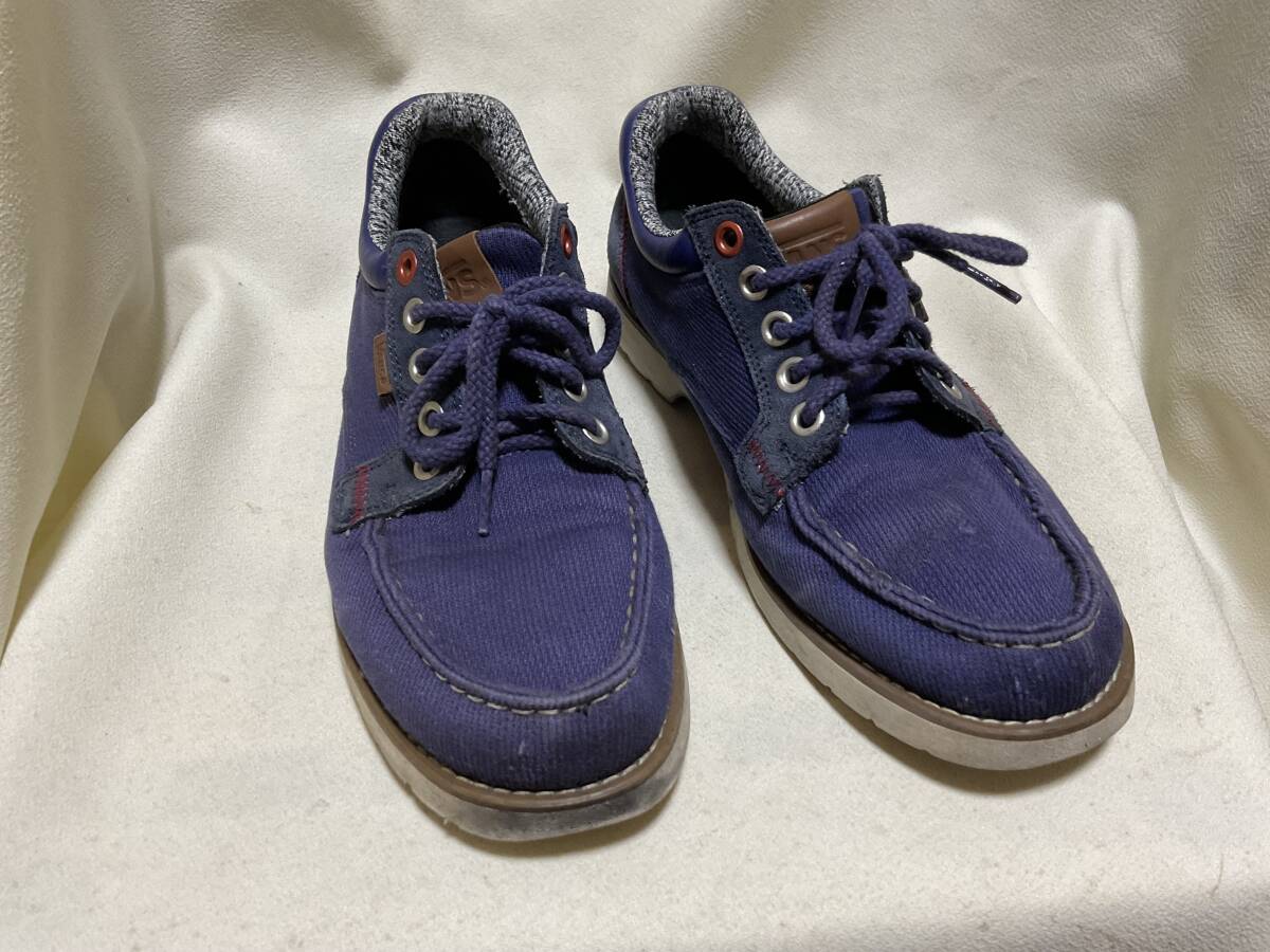 C3238 VANS ブルー　スニーカー　26、5センチ