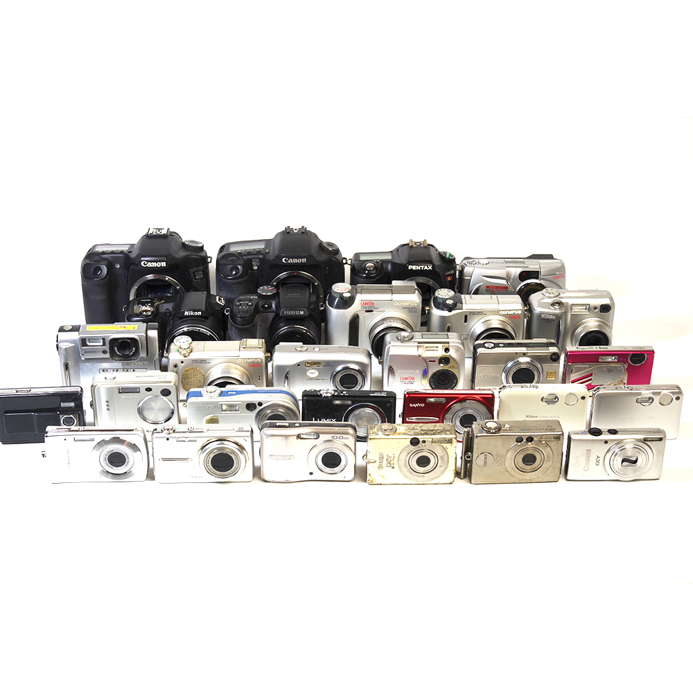 デジタルカメラ　28台　キャノン　ニコン　オリンパス　フジフィルム　ジャンク 758