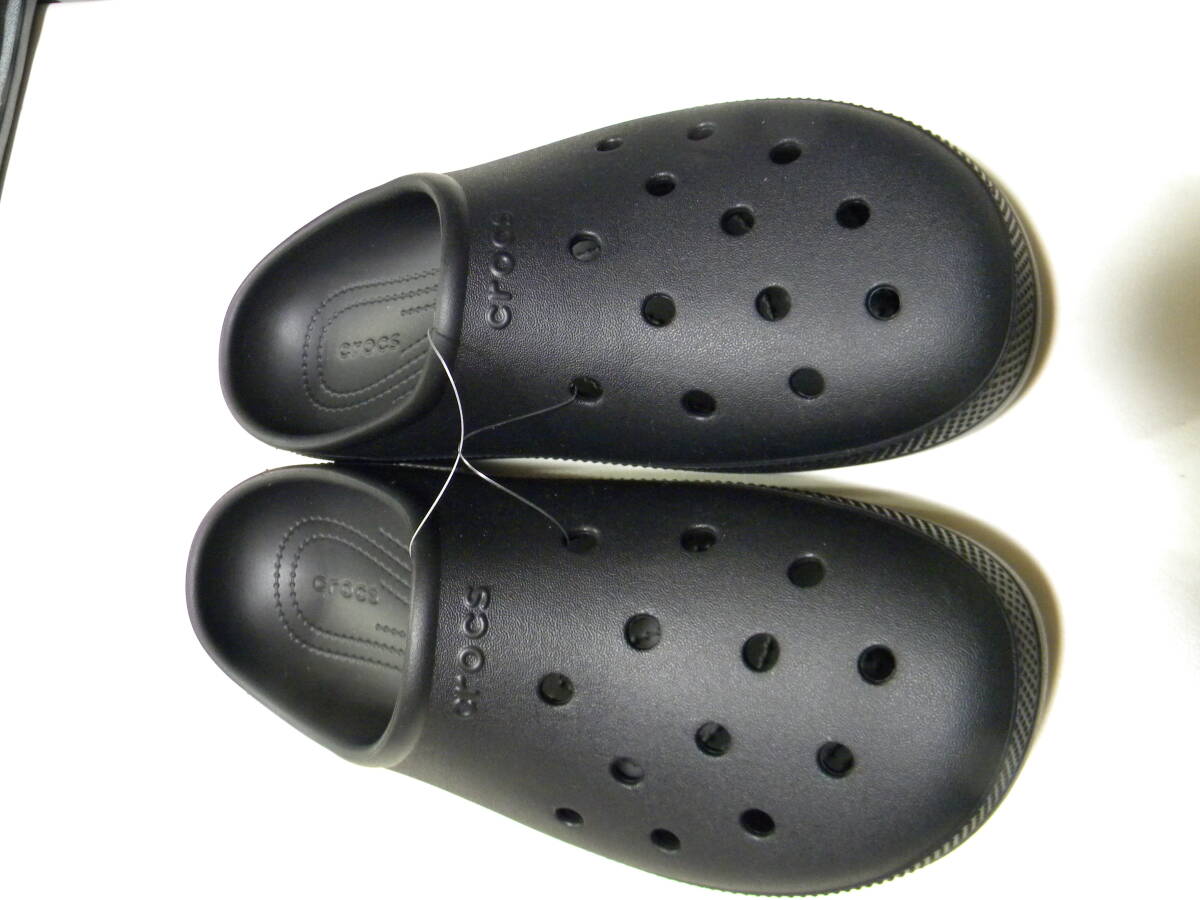 ★crocs クロックス★クラシックロープロファイルクロッグ★黒/ブラック★M9/W11(27㎝)★②