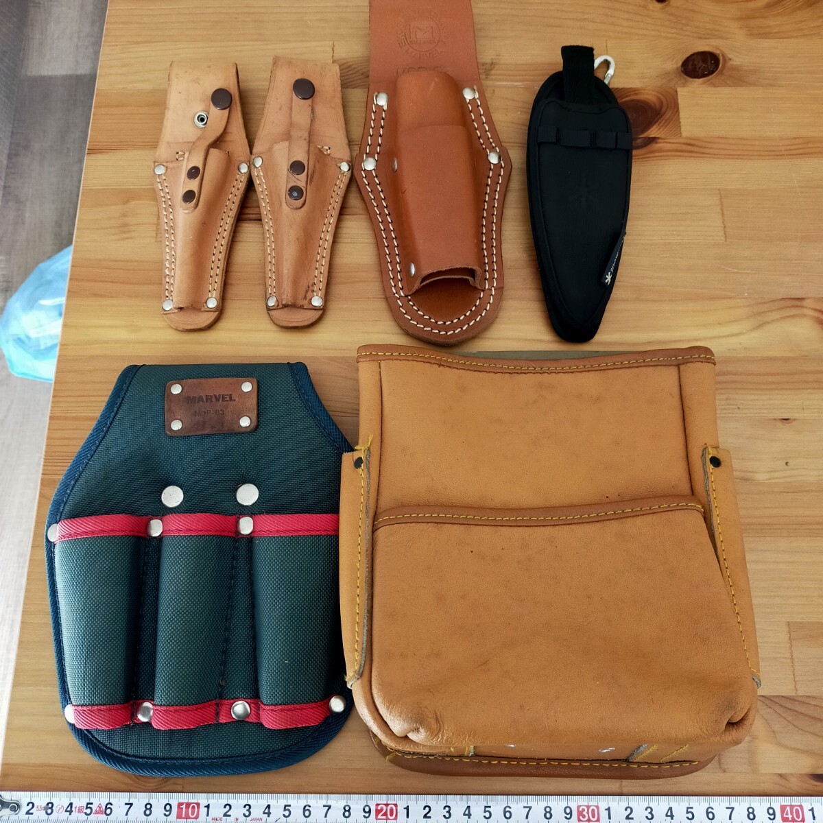 す3785 工具ホルダー MARVEL マーベル スノーピーク 電工ポケットドライバー ペンチ差し 金物屋 腰袋 まとめ売り 電気 ナイフ